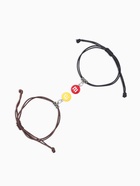 Браслеты парные «Неразлучники» две буквы, цветные, d=5,5 см - Фото 2