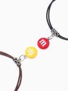 Браслеты парные «Неразлучники» две буквы, цветные, d=5,5 см - Фото 3