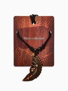 Кулон мужской «Индеец», цвет коричнево-чёрный на чёрном шнурке, 40-80 см регулируется 2760741