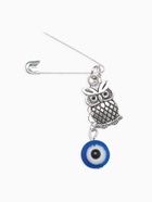 Булавка-оберег «Удачи на дороге», 6 см, синяя в серебре - Фото 3
