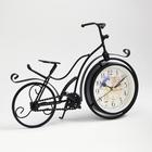 Часы настольные фигурные "Велосипед ретро", плавный ход, циферблат d-11 см, 23 х 33 см, АА - фото 318039597