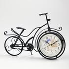 Часы настольные фигурные "Велосипед ретро", плавный ход, циферблат d-11 см, 23 х 33 см, АА - Фото 2