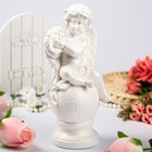 Статуэтка "Ангел на шаре с гуслями", белая - Фото 1