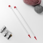 Спицы для вязания, прямые, d = 12 мм, 40 см, 2 шт - Фото 2
