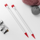 Спицы для вязания, прямые, d = 20 мм, 40 см, 2 шт - Фото 2