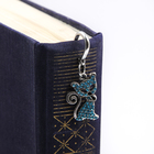 Закладка сувенирная для книг, металл, перо с подвеской, «Котик со стразами» - Фото 6