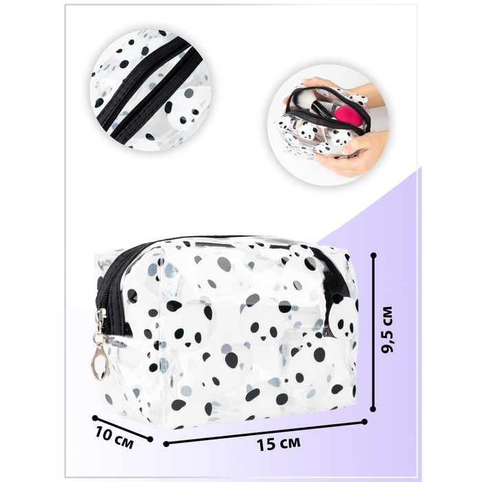 Косметичка на молнии цвет чёрный 193₽