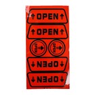 Наклейка светоотражающая на авто "Open", красный, набор 6шт - Фото 3