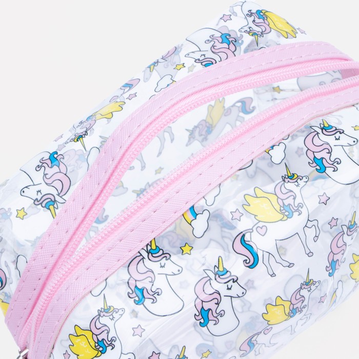 Косметичка на молнии, цвет розовый 2803630