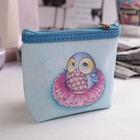 Кошелёк детский на молнии "Совёнок", 1 отдел, цвет синий - Фото 2