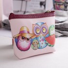 Кошелёк детский на молнии "Совёнок", 1 отдел, цвет розовый - Фото 2