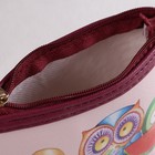 Кошелёк детский на молнии "Совёнок", 1 отдел, цвет розовый - Фото 3