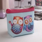 Кошелёк детский на молнии "Совёнок", 1 отдел, цвет голубой - Фото 2