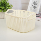 Корзинка пластиковая для хранения «Плетение», 25×19×13 см, цвет МИКС - Фото 2