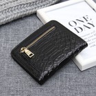 Кошелёк женский, отдел на кнопке, цвет чёрный - Фото 2