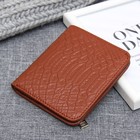 Кошелёк женский, отдел на кнопке, цвет коричневый - Фото 1