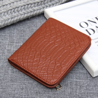 Кошелёк женский, отдел на кнопке, цвет коричневый