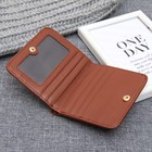 Кошелёк женский, отдел на кнопке, цвет коричневый - Фото 3