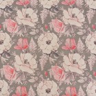 Бумага упаковочная крафтовая «Цветы на сером», 50 х 70 см - Фото 2