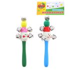 Погремушка с бубенцами "Клоун", цвета МИКС - Фото 2