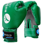 Перчатки боксёрские RuscoSport, детские, 6 унций, цвет зелёный - фото 318039755