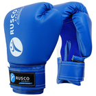 Перчатки боксёрские RuscoSport, 8 унции, цвет синий - фото 321696261