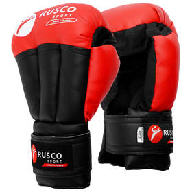 Перчатки для рукопашного боя RuscoSport, 6 унций, цвет красный