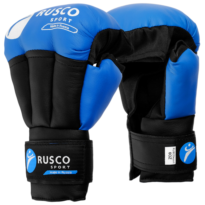 Перчатки для рукопашного боя RuscoSport, 12 унций, цвет синий