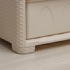 Комод 4-х секционный «Плетёнка», цвет слоновая кость - Фото 5