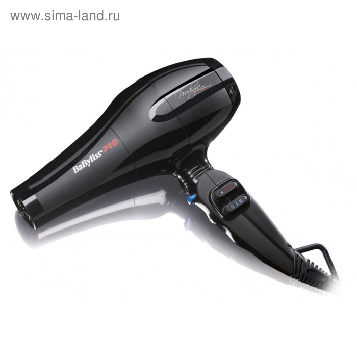 Фен Babyliss BAB6710RE Prodigio, 2100 Вт, 6 температурных режимов, 2 насадки, черный - Фото 1