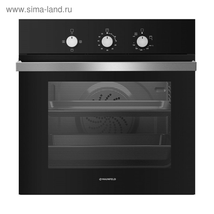 Духовой шкаф Maunfeld MGOG.673B, газовый, 67 л, черный - Фото 1