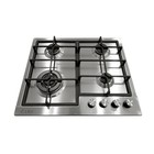 Варочная поверхность Lex GVS 640 IX, газовая, 4 конфорки, серебристая - Фото 2