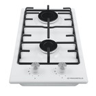 Варочная поверхность Maunfeld EGHE.32.3EW/G, газовая, 2 конфорки, белая - Фото 2