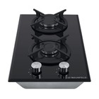 Варочная поверхность Maunfeld EGHG.32.1CB/G, газовая, 2 конфорки, черное стекло - Фото 2
