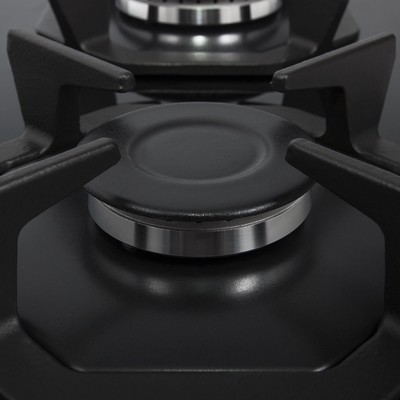 Варочная поверхность Maunfeld EGHG.32.2CB/G, газовая, 2 конфорки, стекло, чёрная