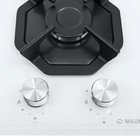 Варочная поверхность Maunfeld EGHG.32.2CW/G, газовая, 2 конфорки, белая, стекло - Фото 2