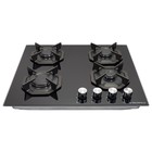 Варочная поверхность Maunfeld EGHG.64.2CB/G, газовая, 4 конфорки, цвет чёрное стекло - Фото 3
