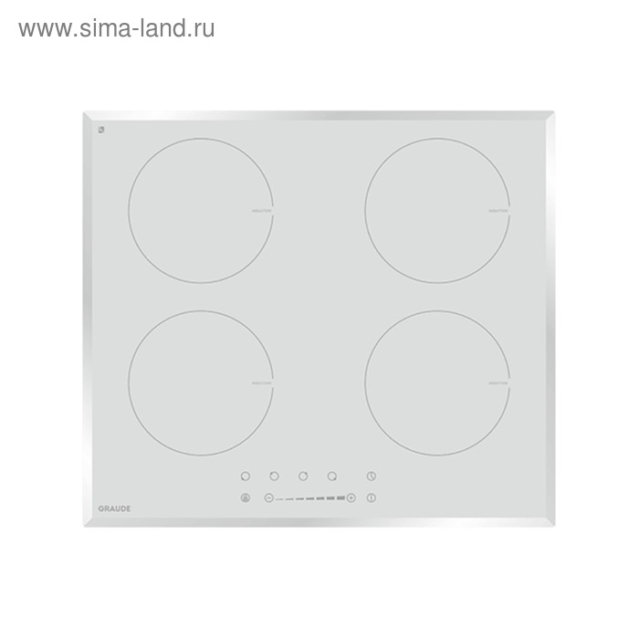 Варочная поверхность Graude IK 60.1 WF, индукционная, 4 конфорки, сенсор, белое стекло - Фото 1