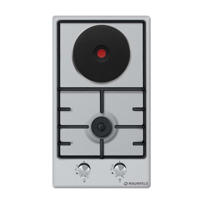 Варочная поверхность Maunfeld EEHS.32.3ES.KG, комбинированная, 2 конфорки, серебристая