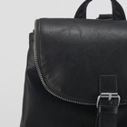 Рюкзак молодёжный, отдел, с расширением, наружный карман, цвет чёрный - Фото 4