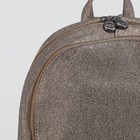 Рюкзак молодёжный, 2 отдела на молниях, наружный карман, цвет золото - Фото 4