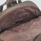 Рюкзак молодёжный, 2 отдела на молниях, наружный карман, цвет золото - Фото 5