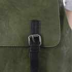 Рюкзак молодёжный, отдел на молнии, с расширением, наружный карман, цвет зелёный - Фото 3