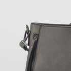 Сумка женская, отдел с перегородкой, наружный карман, цвет серый - Фото 4