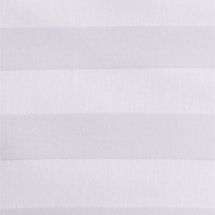 Ткань отбеленная Страйп-сатин (полоска 3х3 см) ш. 220 см, пл. 135 г/м², хлопок 100% - Фото 1