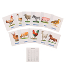 Обучающие карточки English «Животные фермы» - фото 8626965