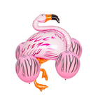 Букет из шаров "Розовый фламинго", фольга, набор из 5 шт. - Фото 1