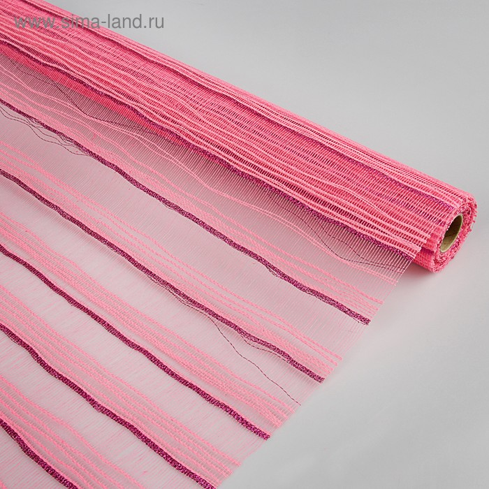Сетка «Бриса» металлизированная, BOZA, розовый, 0,53 x 4,57 м - Фото 1
