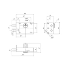 Замок накладной "Сенат", ЗНС4-5, 400, без ответной планки, разноуровневые ключевины, 5 ключей 3036025