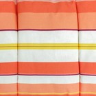 Подушка-матрас со съемным чехлом 186х66 см, жаккард полоса, желтый, синтетич. волокно - Фото 2